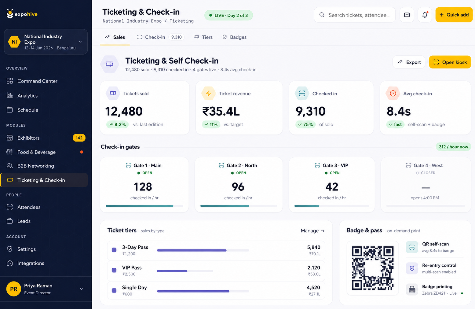 Ticketing & Self Check-in